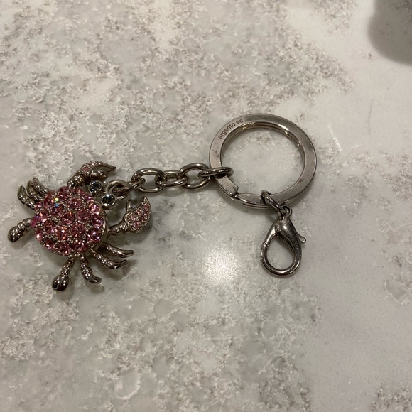 Argentino SC keychain Swarovski crystals Crab. Calling all cancers! Pink bling! - Picture 2 of 5